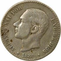 Alfonso XII - 50 Silver Centimos - 1880 Madrid
