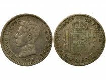 Alfonso XIII - 50 Silver Centimos,4th Portrait - 1904 Madrid SMV