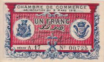 Algeria 1 Franc - Chambre de commerce of Bougie-Setif - 1918 - Serial A.17 - P.139.6