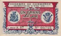 Algeria 1 Franc - Chambre de commerce of Bougie-Setif - 1918 - Serial A.17 - P.139.6