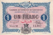 Algeria 1 Franc - Chambre de commerce of Constantine - 1917 - Serial 48 - P.140.15