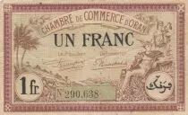 Algeria 1 Franc - Chambre de commerce of Oran - 14-02-1923 - Serial 290.638
