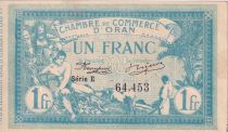 Algeria 1 Franc - Chambre de commerce of Oran - 1915 - Serial E - P.141.2