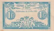 Algeria 1 Franc - Chambre de commerce of Oran - 1915 - Serial E - P.141.2