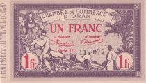 Algeria 1 Franc - Chambre de commerce of Oran - 1920 - Serial III - P.141.23