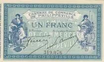 Algeria 1 Franc - Chambre de commerce of Philippeville - 10-11-1914 - Serial A 319.076