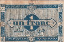 Algeria 1 Franc - Economic region - 31-1-1944 - Serial H4