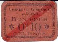Algeria 10 cent. Oran