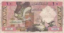 Algeria 10 Dinars - Storks - 1964 - Serial S.2112 - F - P.123a