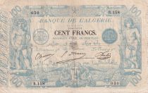 Algeria 100 Francs - Blue - 23-06-1911 - Serial R.158 - P.74