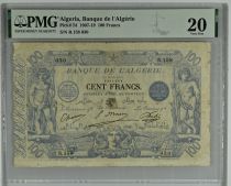 Algeria 100 Francs - Blue - 23-06-1911 - Serial R.158 - PMG 20