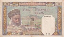 Algeria 100 Francs  Algerian with turban - 20-06-1945 - P. 85 Serial P.2408