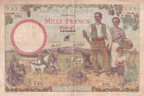 Algeria 1000 Francs - French colonial family - 02-11-1942 - Serial P.904 - P.89