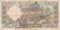 Algeria 10000 Francs - Sea gulls - Harbor -  26-06-1956 - Serial B.348 - P.110
