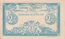 Algeria 2 Francs - Chambre de commerce of Oran - 1915 - Serial D - P.141.3