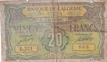 Algeria 20 Francs Ornements - 1948