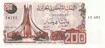 Algeria 200 Dinars  - Martyrs monument -  Constantine - 1983 - P.135