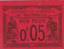 Algeria 5 C&eacute;ntimos - C&aacute;mara de Comercio de Philippeville - 1915