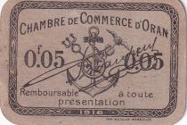 Algeria 5 Cents - Chambre de commerce of Oran - 1916 - P.141.48