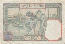 Algeria 5 Francs - Young Woman - 17-03-1941 - P.77