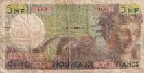 Algeria 5 NF - Bacchus - 31-07-1959 - Serial O.95 - VG to F - P.118