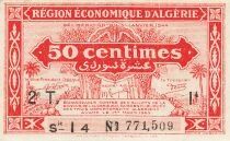 Algeria 50 Centimes - 31-01-1944 - Serial I4 - P.100