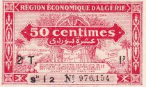 Algeria 50 Centimes - Région économique - 31-01-1944 - Serial I - P.100