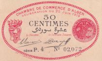Algeria 50 Cents - Chambre de commerce of Alger - 1919 - Serial P.4 - P.137-11