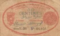 Algeria 50 Cents - Chambre de commerce of Alger - 23-05-1923 - Serial E.36