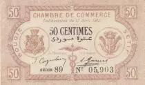 Algeria 50 Cents - Chambre de commerce of Bougie-Setif - 17-04-1915 - Serial 89
