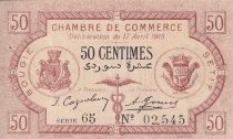 Algeria 50 Cents - Chambre de commerce of Bougie-Setif - 1915 - Serial 65 - P.139.1