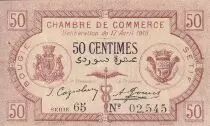 Algeria 50 Cents - Chambre de commerce of Bougie-Setif - 1915 - Serial 65 - P.139.1