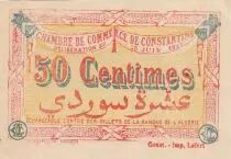 Algeria 50 Cents - Chambre de commerce of Constantine - 28-06-1921 - Serial B.6