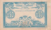 Algeria 50 Cents - Chambre de commerce of Oran - 1915 - Serial III - P.141.4