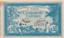 Algeria 50 Cents - Chambre de commerce of Oran - 1918 - Serial I - P.141.19