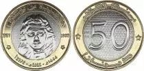 Algeria 50 Dinars - Hassiba Ben Bouali - 2022 - Bimétallique