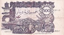 Algeria 500 Dinars - City - Galleon - 1970 - VF - P.129