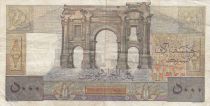 Algeria 5000 Francs Apollo - Triomphal arch of Trajan - 07-09-1950 -  Serial B.626