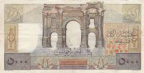 Algeria 5000 Francs Apollo - Triomphal arch of Trajan - 17-04-1950 -  Serial R.549
