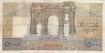 Algeria 5000 Francs Apollo - Triomphal arch of Trajan - 23-01-1950 -  Serial B.404