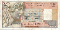 Algeria 5000 Francs Apollo - Triomphal arch of Trajan - Z.343 - 1949