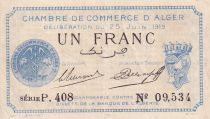 Algérie 1 Franc - Chambre de commerce d\'Alger - 1919 - Série P.408 - P.137-12