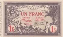 Algérie 1 Franc - Chambre de commerce d\'Oran - 04-02-1920 - Série II