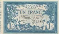 Alg&eacute;rie 1 Franc - Chambre de commerce d\'Oran - 10-11-1918 - S&eacute;rie I