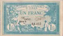 Alg&eacute;rie 1 Franc - Chambre de commerce d\'Oran - 1915 - S&eacute;rie E - P.141.2