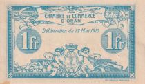 Algérie 1 Franc - Chambre de commerce d\'Oran - 1915 - Série E - P.141.2