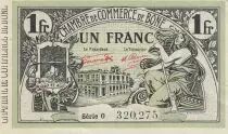 Alg&eacute;rie 1 Franc - Chambre de commerce de B&ocirc;ne - 13-09-1921 - S&eacute;rie O