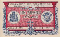 Algérie 1 Franc - Chambre de commerce de Bougie-Sétif - 1918 - Série A.24 - P.139.6