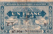 Algérie 1 Franc - Région économique - 31-1-1944 - Série H4