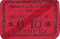 Algérie 10 Centimes - Chambre de commerce d\'Oran - 1916 - P.141.49